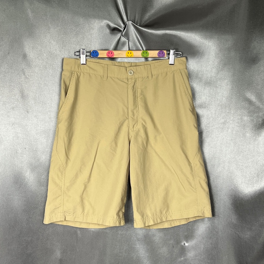 Patagonia Mens Hiking Shorts Tan Khaki Size 32 Lightweight Outdoor 10 Inseam VTG
